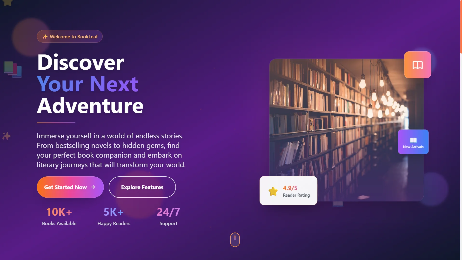 BookLeaf (Book Store management)